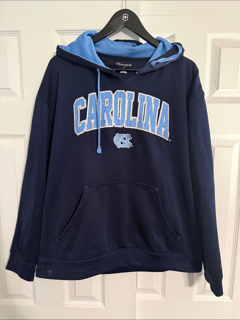 Champion Men’s Navy & Carolina Blue Zip-Up Style Hoodie